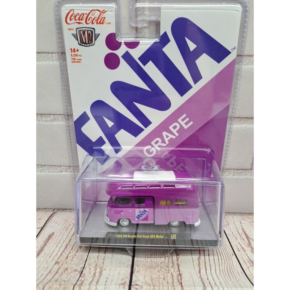 NIB M2 Machines Grape Fanta 1959 VW Double Cab Truck Collectors Edition